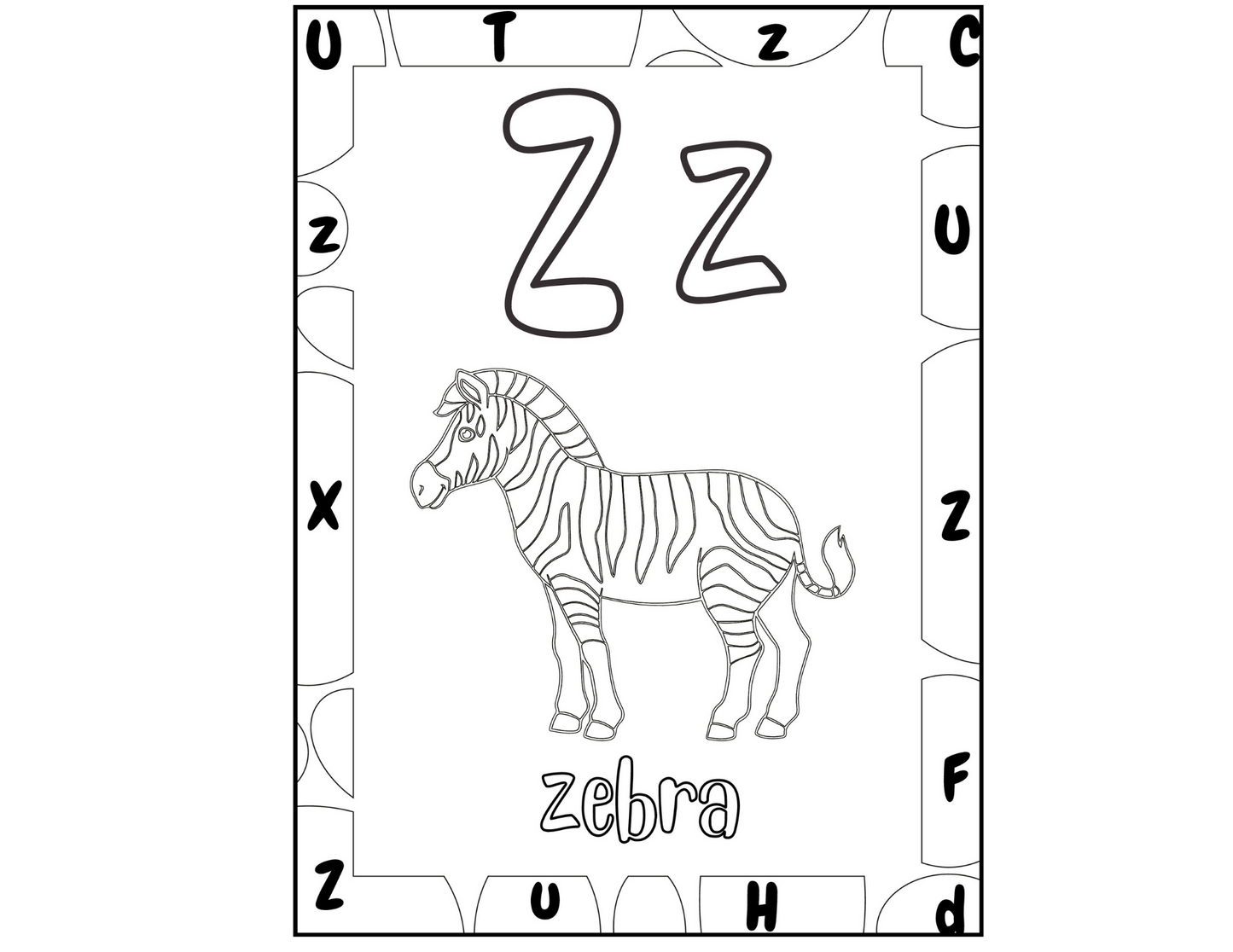 Alphabet Coloring & Tracing A–Z Letter Practice Book| 26 Pages for Letter Recognition, Tracing & Phonics