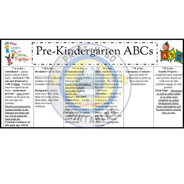 ABCs of PreK Family Guide – Editable Google Doc + Bonus Posters