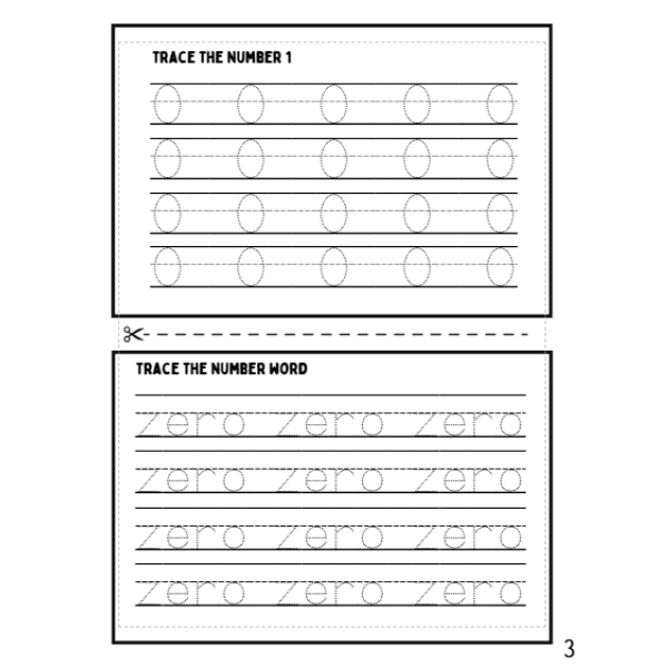 Number of Week Mini Books 1-10 Fun | No-Prep Mini Books for Building Number Skills |