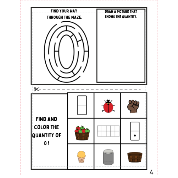 Number of Week Mini Books 1-10 Fun | No-Prep Mini Books for Building Number Skills |