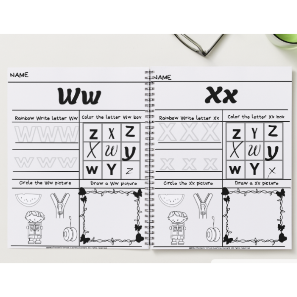 Let's Write ABC's - Aa to Zz Activity - Printable PDF