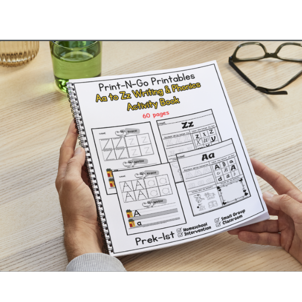 Let's Write ABC's - Aa to Zz Activity - Printable PDF