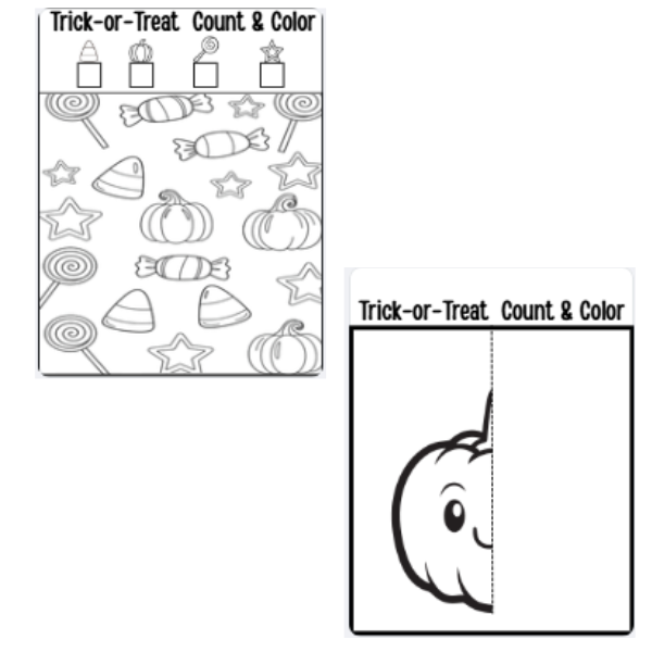 Halloween Party Coloring & Activity Book |Prek-1st | 25 pages